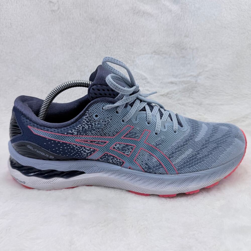 ASICS Gel-Nimbus 23 Womens Running Shoes Mist Blazing Coral Size 12 US 1012A885